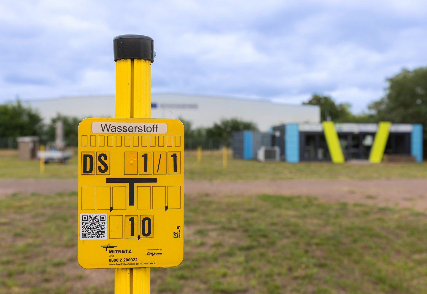 Wasserstoff-Schild gelbes Gas-Hinweisschild für Wasserstoff