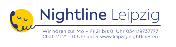 Logo des Beratungsangebots Nightline Leipzig.