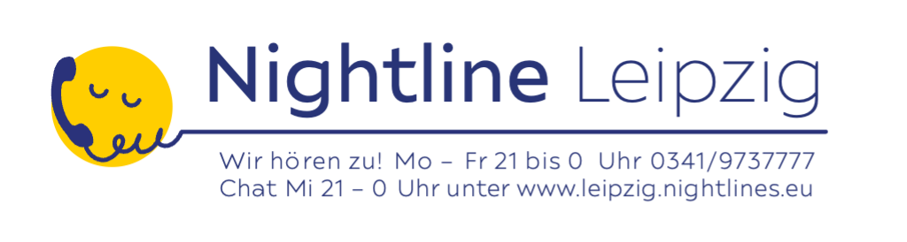 Logo des Beratungsangebots Nightline Leipzig.